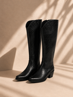 Texana Madrid Negro Croco