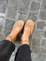 Sandalia Lirio Camel