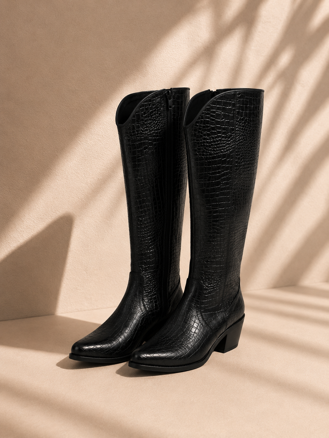 Texana Madrid Negro Croco